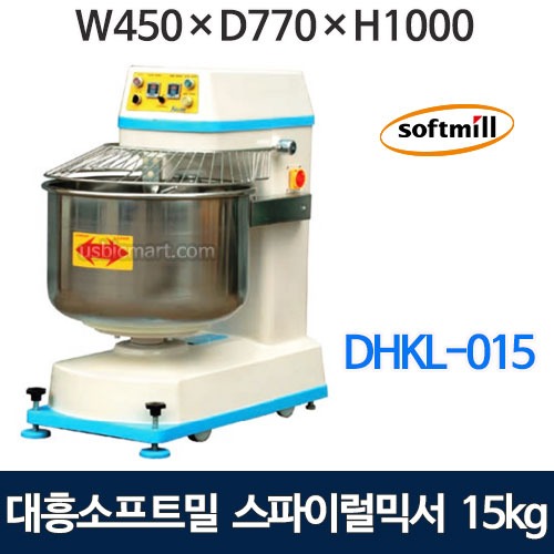 대흥소프트밀 DHKL-015 스파이럴믹서기 15kg 반죽믹서기 제빵용믹서기 대만정품